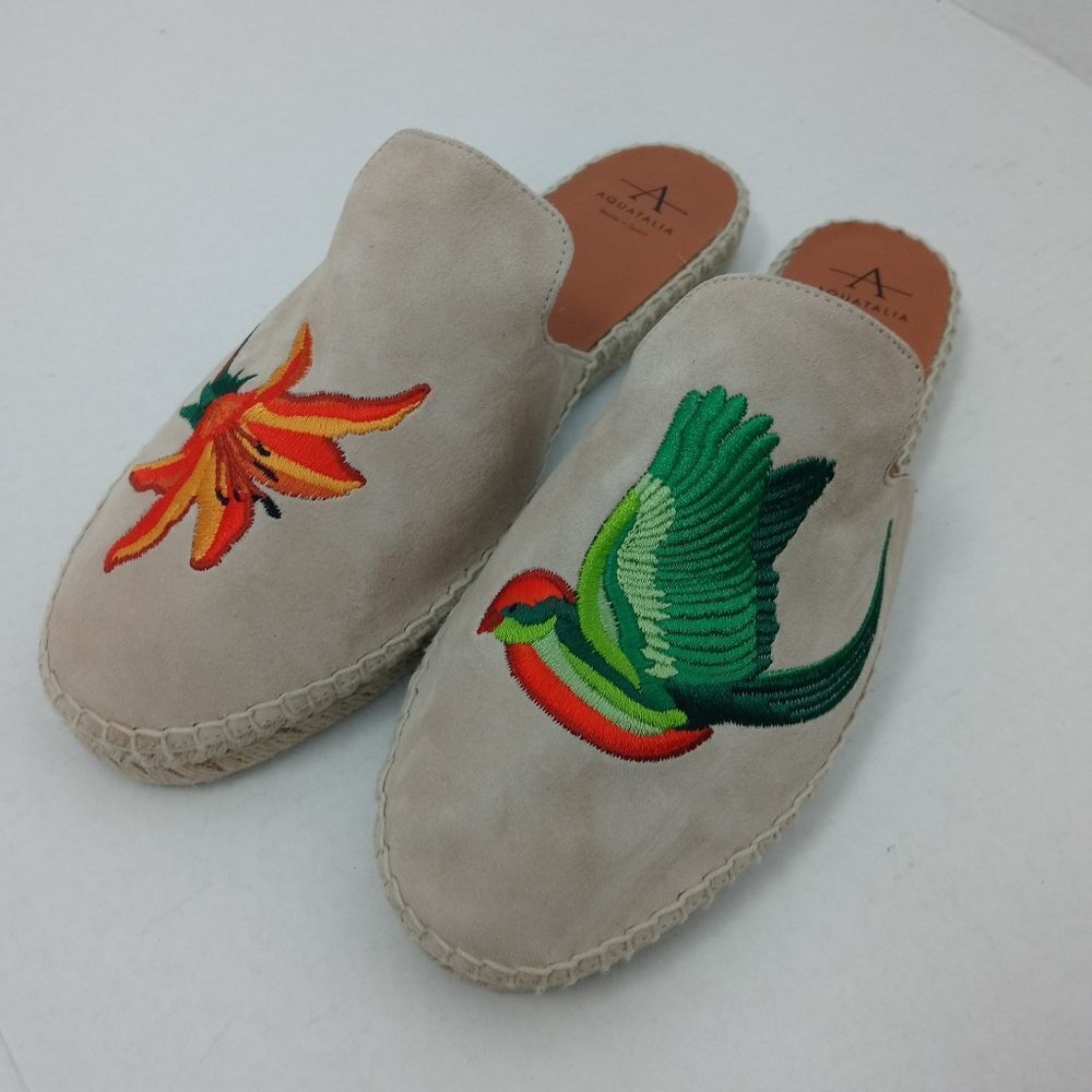 Aquatalia Blair Espadrille Embroidered Flat - Picture 11 of 13